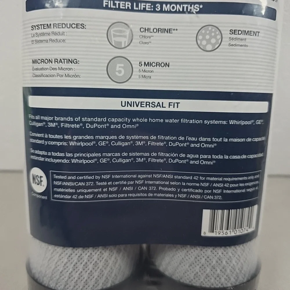 Whirlpool Standard‎ Capacity Carbon Whole Home Water Filter - 2 Pack - WHA2BF5